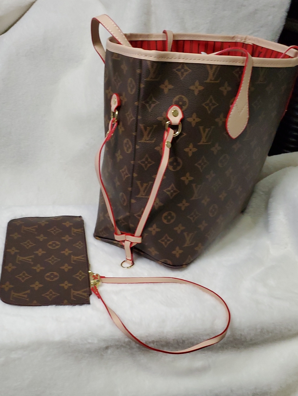 Louis Vuitton Monogram Canvas Tote with Pink Trim Fashion Inspir@d Bag - Picture 6 of 8